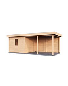 Gartenhaus mit Vordach Mannheim 300x300cm + 400cm
