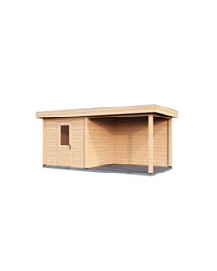 Gartenhaus mit Vordach Bremen 250x250cm + 300cm